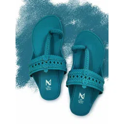 THE MADRAS TRUNK Women Braided Handcrafted Kolhapuri One Toe Flats-picture-31