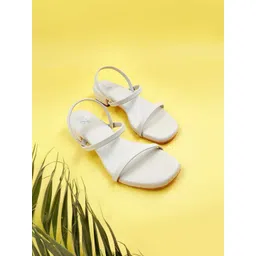 THE MADRAS TRUNK Women Solid Block Heels Sandals-picture-22