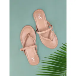 THE MADRAS TRUNK Women Striped Open Toe Flats with Bows-picture-38