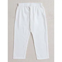 The Magic Wand Boys Floral Printed Mandarin Collar Pure Cotton Kurta With Pyjamas image 2