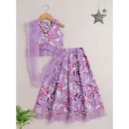 The Magic Wand Girls Embellished Ready to Wear Lehenga & Blouse With Dupatta-picture-32