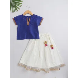 The Magic Wand Girls Embellished Ready to Wear Lehenga Choli-picture-23