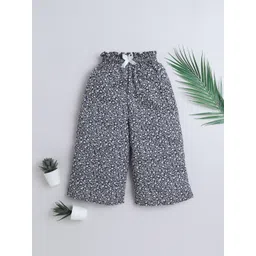 The Magic Wand Girls Floral Printed Trousers image 1