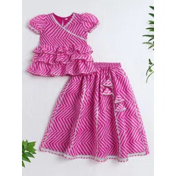 The Magic Wand Girls Printed Ready To Wear Lehenga & Choli-picture-29