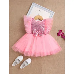 The Magic Wand Girls Round Neck Flared slevees Fit & Flare Dress-picture-49