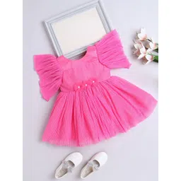 The Magic Wand Girls Self Design Fit & Flare Short Dress-picture-33