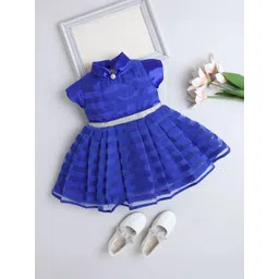 The Magic Wand Girls Striped Embelished Fit & Flare Dress-picture-31