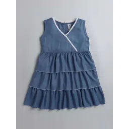 The Magic Wand Kids Blue Regular Fit Dress-picture-16
