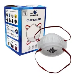 The Mask Lab FFP2 Mask Cup White Ergonomic Cup Design for Viral Infections, P822 (Pack of 20 Pcs)-picture-35