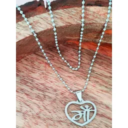 THE MEN GIFT Silver-Plated Heart Shaped Pendants with Chains-picture-10