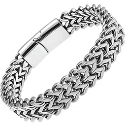 the men thing Pure Titanium Steel Bracelet Collection, Size 7 to 9 inch for Men & Boys-picture-25