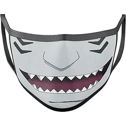 the midle skool Shark teeth ninja Mask 2 Ply Soft Cloth Face Mask-picture-27