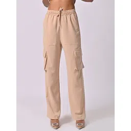 The Missy Co. Beige Mid Rise Cargo Pants-picture-30