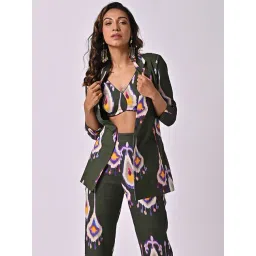 The Missy Co. Green Printed Blazer-picture-31