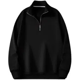 The Modern Soul Half Zipper Solid Sweatshirt for Men-picture-20
