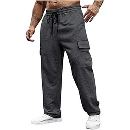 The Modern Soul Men's Cargo Track Pant for Men (Cotton Blend | Loose Fit)-picture-16