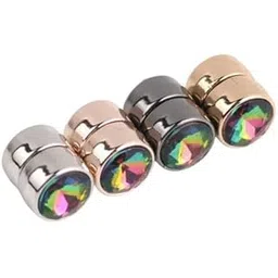 the modest store – Round Studded Magnetic Brooch | Button | Saree Pin | Hijab Pins For Women | Girls (medium size)-picture-34