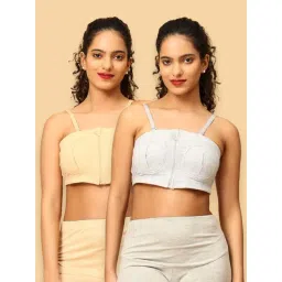 The Mom Store Beige & Grey Cotton Maternity Bra - Pack of 2-picture-27
