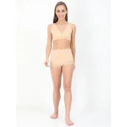 The Mom Store Beige Cotton Solid Lingerie Set-picture-18