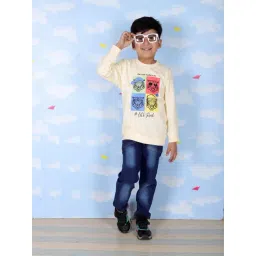 The Mom Store Boys Beige Printed Sweatshirt - Pack of 1-picture-39