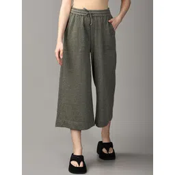 The Mom Store Cotton Cropped Flared Maternity Palazzos-picture-13