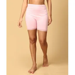 The Mom Store Cotton Solid High Waist Maternity Shorts -Rose Pink-picture-21