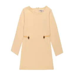 The Mom Store Girls Beige Dress-picture-35