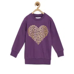 The Mom Store Girls Purple Printed Sweatshirt - Pack Of 1-picture-29