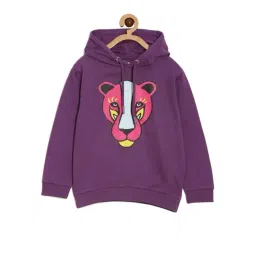 The Mom Store Girls Purple Printed Sweatshirt - Pack Of 1-picture-30