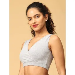 The Mom Store Grey Cotton Maternity Bra image 3