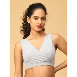 The Mom Store Grey Cotton Maternity Bra image 4