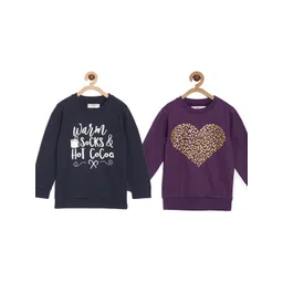 The Mom Store Kids Pack Of 2 Printed Cotton Sweatshirts-picture-35