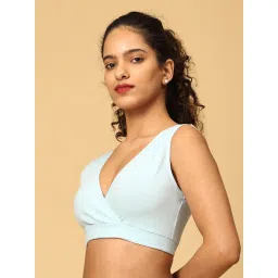 The Mom Store Maternity Nursing Sleep Bra - Sky Blue image 5