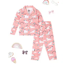 The Mom Store Multicolor Cotton Printed Rompers - Pack of 2-image-2