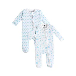 The Mom Store Pack Of 2 Printed Cotton Sleepsuit-picture-20
