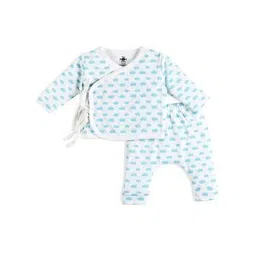the mom store Printed Bodysuit & Pyjamas Set with Full Sleeves-picture-16
