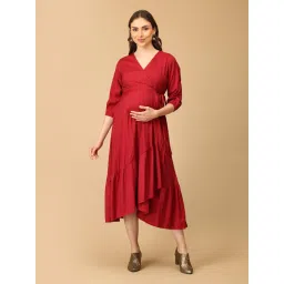 The Mom Store Rouge-A Twist Maternity Wrap Dress-picture-37