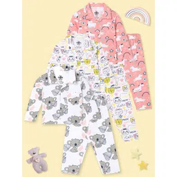 The Mom Store Unisex Kids Printed Night suit-picture-31