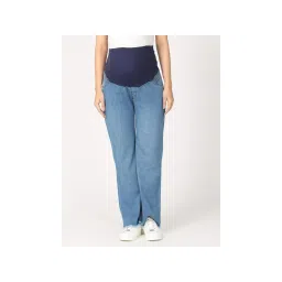 The Mom Store Wide Leg Maternity Denim With Belly Support-picture-40