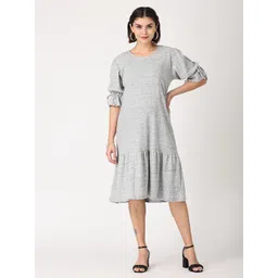 The Mom Store Women Cotton Maternity A-Line Dress-picture-13