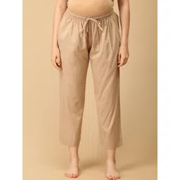 The Mom Store Women Cotton Mid-Rise Maternity Straight Lounge Pants-picture-14