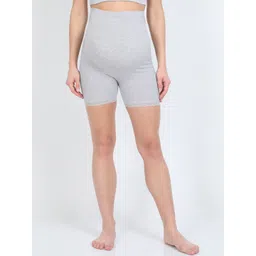 The Mom Store Women Grey Solid Maternity Boyshorts-picture-41