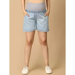 The Mom Store Women High-Rise Denim Shorts-picture-28