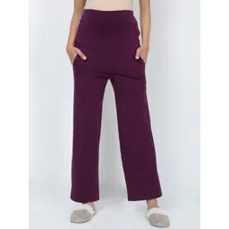 The Mom Store Women Purple Maternity Track Pants-picture-33