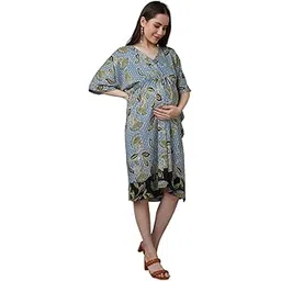 the mom store Womens Maternity Nightwear | Feeding Nightwear | Pre and Post Pregnancy | Cotton | Comfortable-picture-47