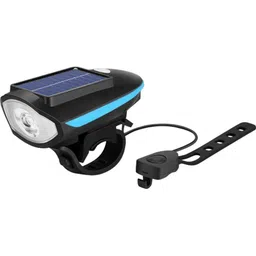 the morning play Cycle Front LED Solar Light & USB with Horn BELL Waterproof LED LED Front Light-picture-12