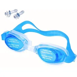 the morning play Kids Silicon Swimming Goggle Children Non-Fogging Anti UV Eye Protection L-BLUE-picture-23