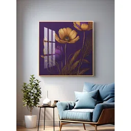 THE NEXT DECOR Lavender Haven Decor Glass Finish Square Wall Art-picture-31