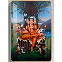 THE NEXT DECOR Multicoloured Glass Religious Wall Paintings-picture-20