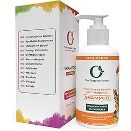 the organic forest – vegan . pure . natural Plant-Based Keratin Anti HairFall Shampoo - Sulfate Free, Organic, Thickening Shampoo for Women & Men, Moisturizing & Hydrating - Ideal for Hair Loss, Oily, Dry Scalp - Moroccan Argan Oil Formula-picture-30